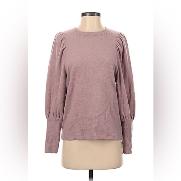Madewell Tops - Madewell women’s pink puff sleeve shirt XXS NWT L130-29